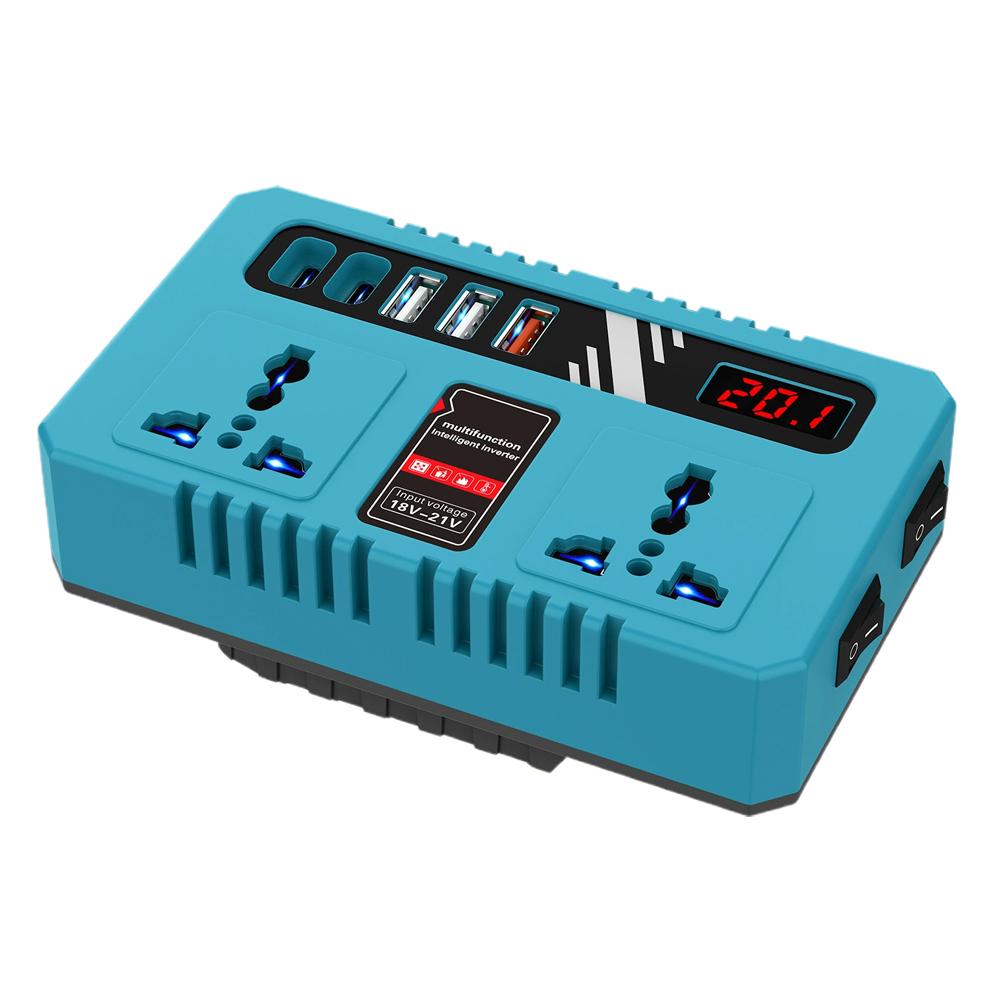 Outdoor Usb Power Adapter - อินเวอร์เตอร์แปลงไฟแบตเตอรี่ลิเธียม 200W 18V เป็น 110V 220V