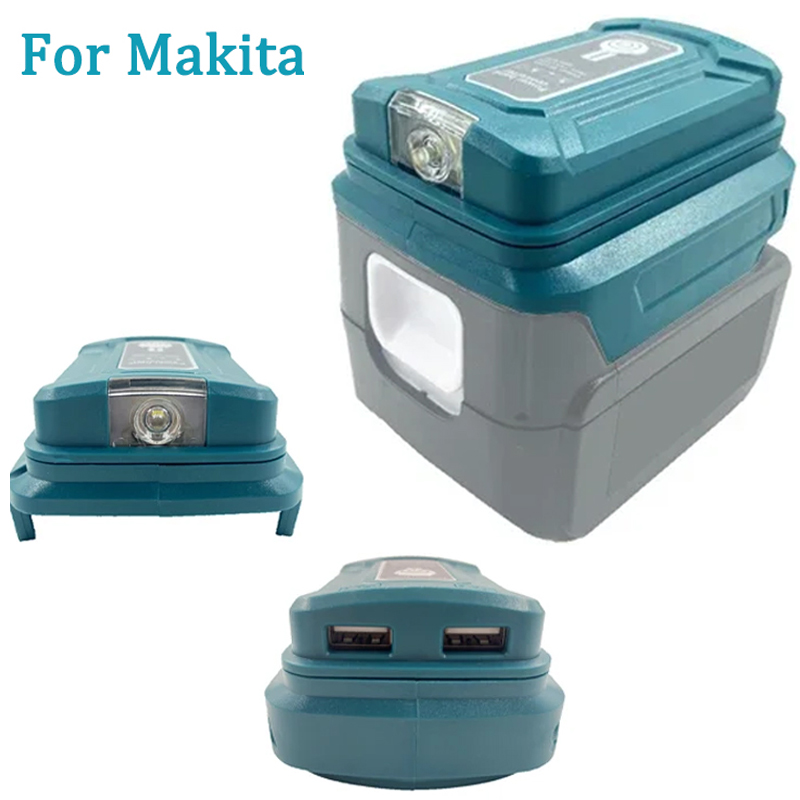 Outdoor Usb Power Adapter - อะแดปเตอร์แบตเตอรี่ไฟ LED ทํางานสําหรับ Makita/HongSong/Lomvum 14.4 V/18