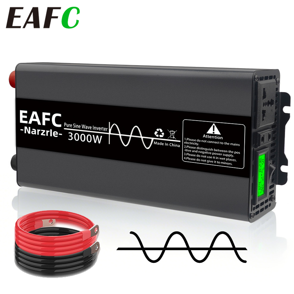 Outdoor Power Inverter - EAFC 3000W Pure Sine Waveอินเวอร์เตอร์DC12V To