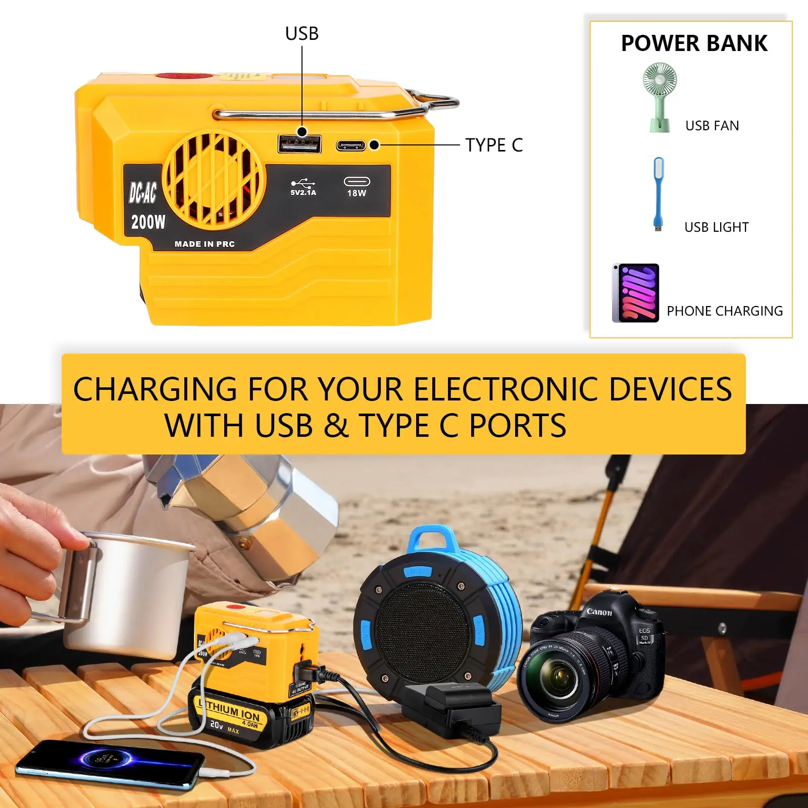 เครื่องกำเนิดไฟฟ้าสำหรับตั้งแค - Outdoor Power Inverter บทวิจารณ์และราคา