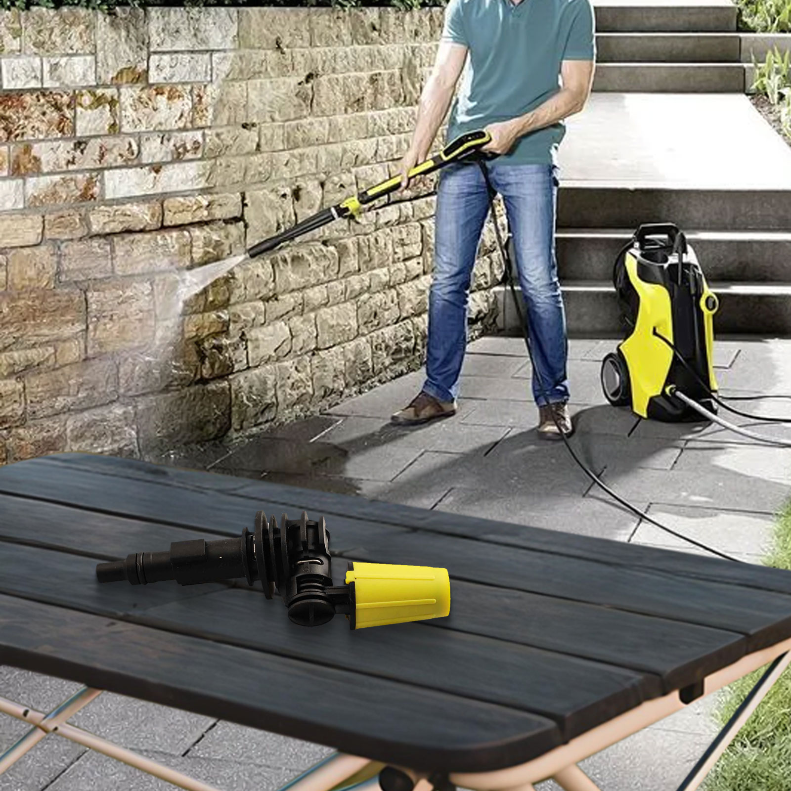 หัวฉีดล้างทำความสะอาดแบบหมุน 1 - Outdoor Power Washer บทวิจารณ์และราคา