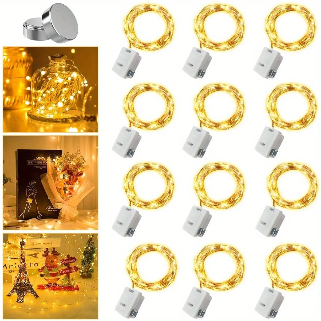 ไฟนางฟ้าขนาดเล็กกันน้ํา 10 แพ็ - Outdoor Power For Christmas Lights บทวิจารณ์และราคา