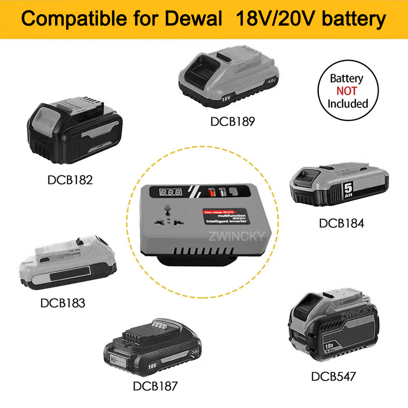 อินเวอร์เตอร์แปลงไฟ DC 18V เป็ - Outdoor Power Inverter บทวิจารณ์และราคา