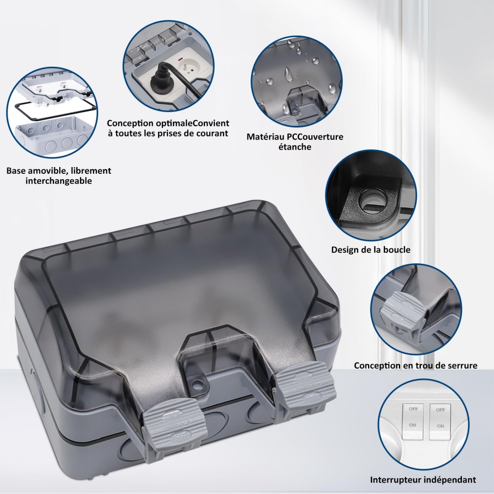 EIOMR ฝรั่งเศส IP66 เต้ารับกลา - Outdoor Usb Power Adapter บทวิจารณ์และราคา