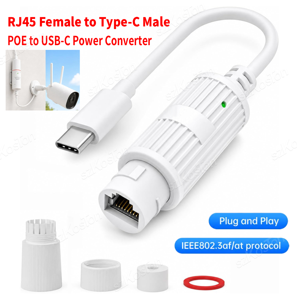 ตัวแปลงไฟ POE เป็น USB-C อะแดป - Outdoor Usb Power Adapter บทวิจารณ์และราคา
