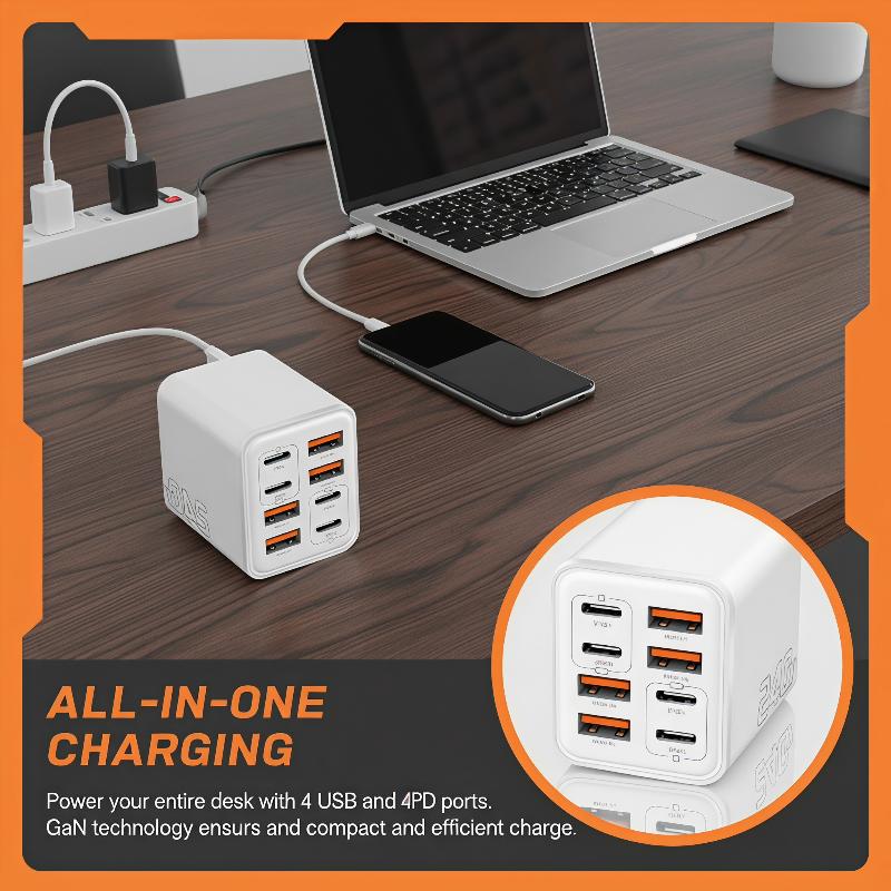 อะแดปเตอร์ชาร์จ GaN USB C 240W - Outdoor Usb Power Adapter บทวิจารณ์และราคา