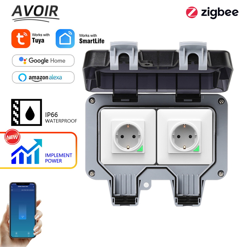 Avoir Tuya Zigbee ซ็อกเก็ตไฟฟ้ - Outdoor Usb Power Adapter บทวิจารณ์และราคา
