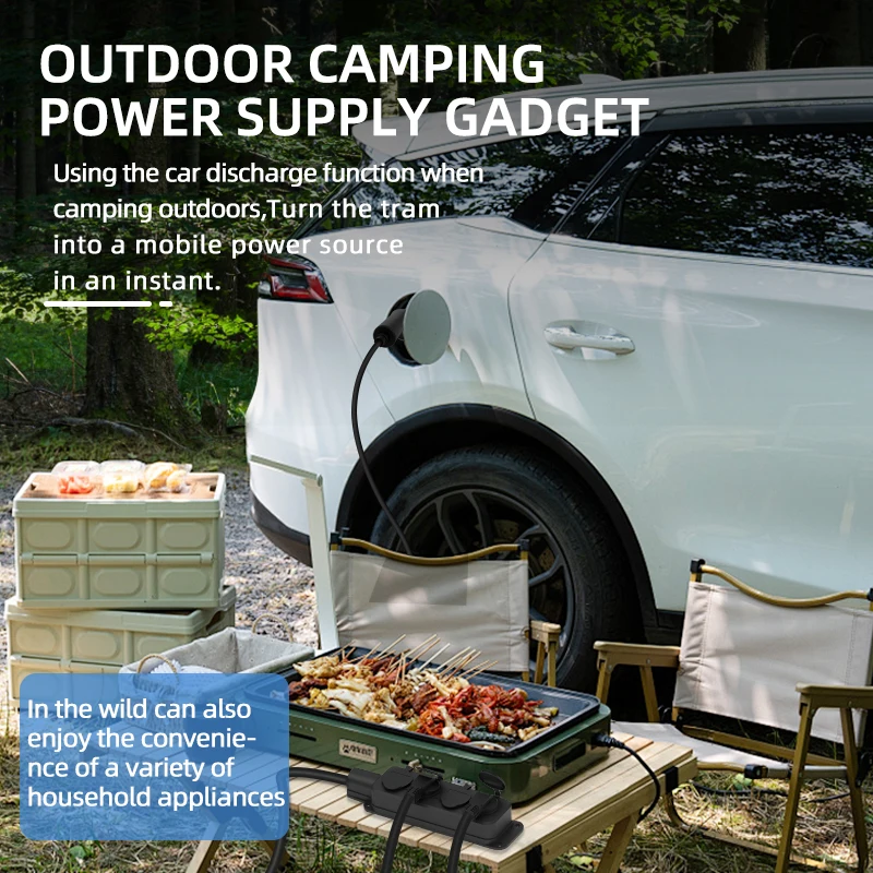 สายชาร์จรถยนต์ไฟฟ้าแบบพกพา 16A - Outdoor Power Usa บทวิจารณ์และราคา
