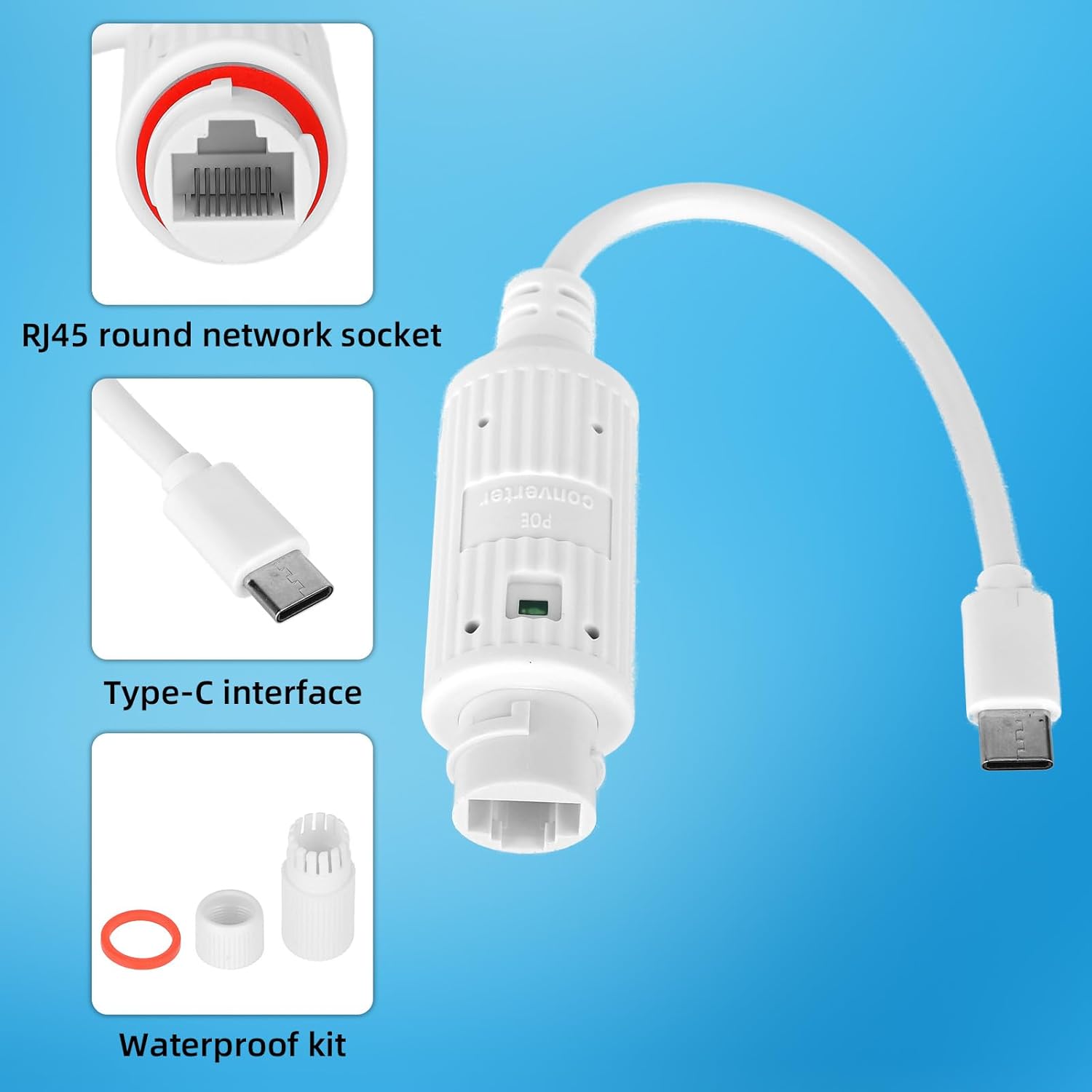 ตัวแปลงไฟ POE เป็น USB-C สำหรั - Outdoor Usb Power Adapter บทวิจารณ์และราคา