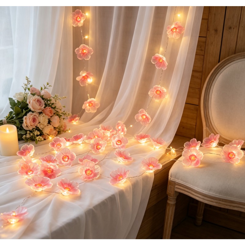 ไฟ LED ประดับรูปดอกซากุระสีชมพ - Outdoor Power For Christmas Lights บทวิจารณ์และราคา