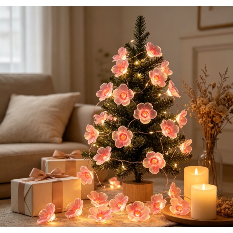 ไฟ LED ประดับรูปดอกซากุระสีชมพ - Outdoor Power For Christmas Lights บทวิจารณ์และราคา