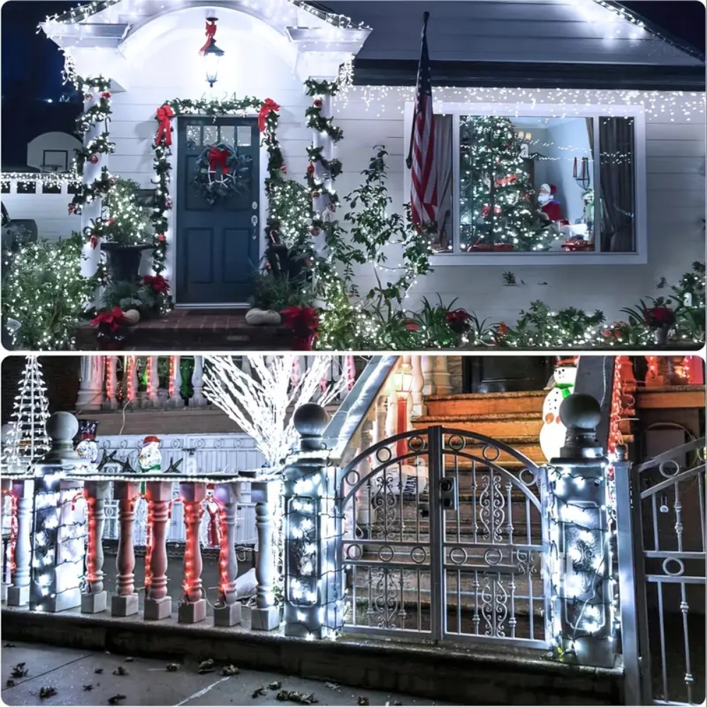 ไฟราวพลังงานแสงอาทิตย์ LED 8โห - Outdoor Power For Christmas Lights บทวิจารณ์และราคา