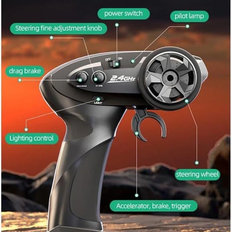 ฮวงป๋อ รถบรรทุกออฟโรด RC 4WD ข - Outdoor Power Meter Bike บทวิจารณ์และราคา