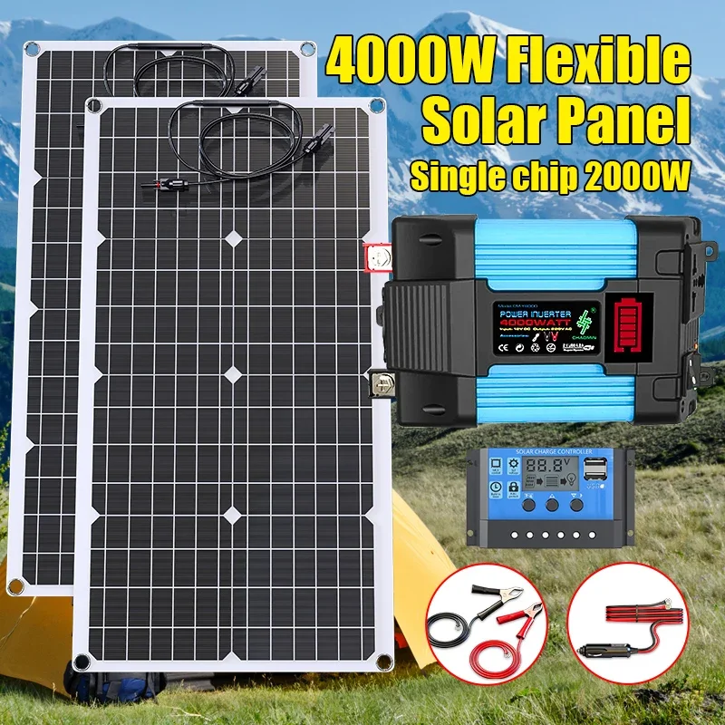 ชุดแผงโซลาร์เซลล์ 4000W 12V ถึ - Outdoor Power Inverter บทวิจารณ์และราคา